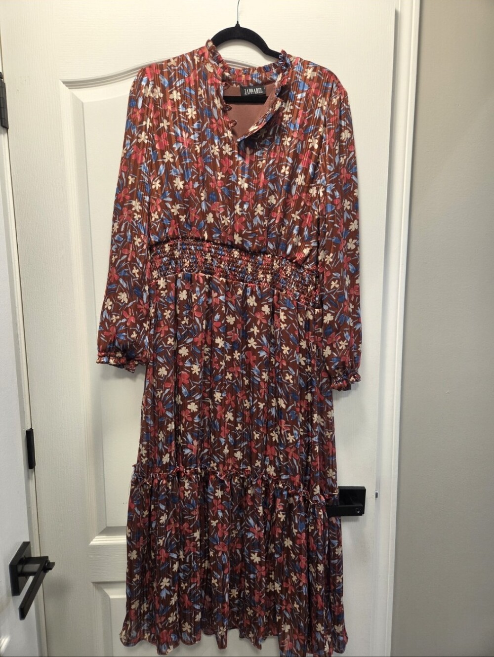 Japparalel Floral Smocked Waist Maxi dress size XL